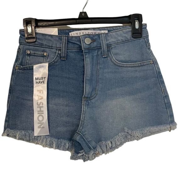 Tinseltown Hi-Rise Mom Shorts NWT‎ Size 25 - Picture 1 of 9